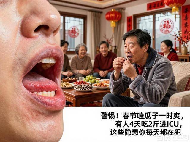 人4天吃2斤进ICU这些隐患你都在犯凯发K8国际警惕！春节嗑瓜子一时爽有(图2)