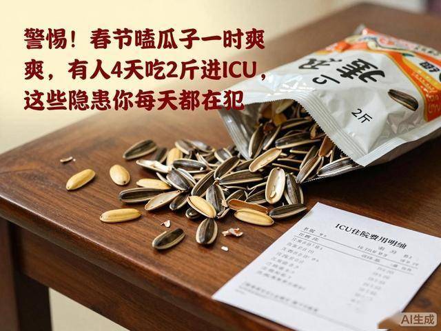 人4天吃2斤进ICU这些隐患你都在犯凯发K8国际警惕！春节嗑瓜子一时爽有(图4)